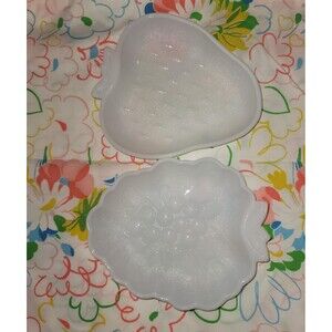 Vintage Set of Milkglass Fruit Dishes